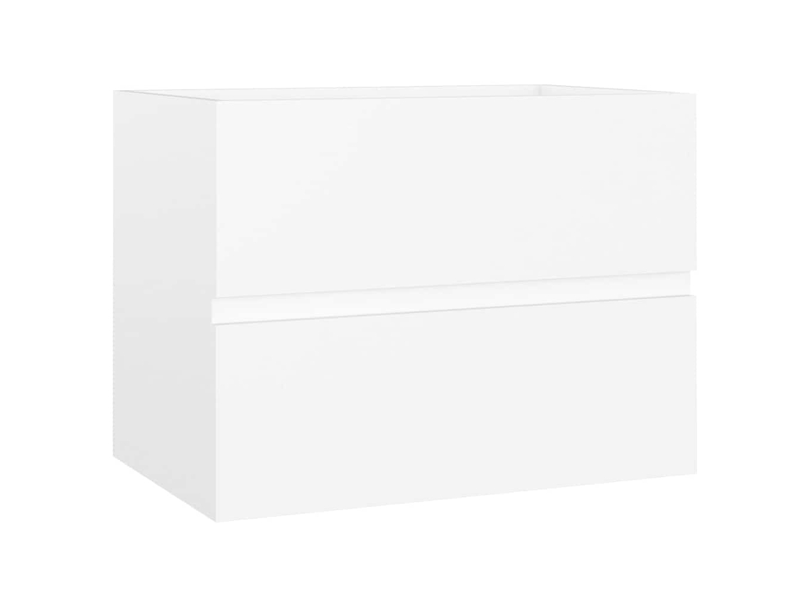 Sink Cabinet, Sink Cabinets Vidaxl Branco Madeira Processada (60 X 38.5 X 45 Cm)
