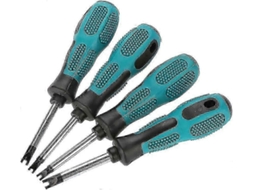 Conjunto De 4 Chaves De Fenda De Precisão Em Formato De U Com Cabeça Triangular, Ferramenta Manual Multifuncional Com Ãmã. Aquaforge