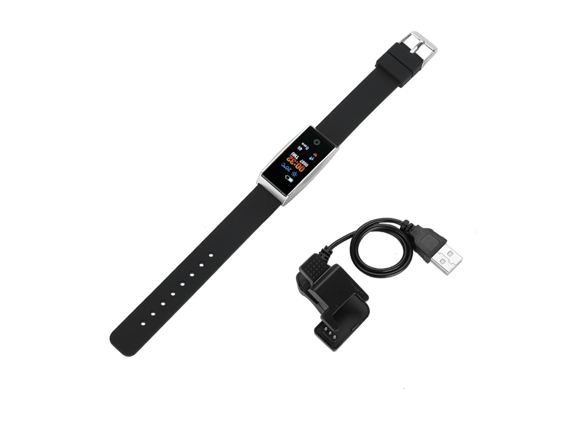 Pulseira Inteligente Mate1 EOOCOO com monitoramento de saúde e à prova d'água