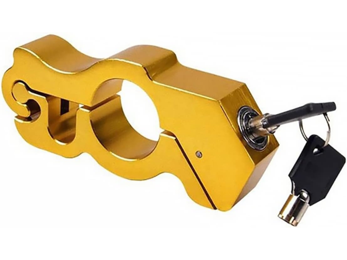 Corrente para motocicleta Guidão em liga de alumínio amarela, 1 conjunto