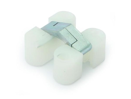 Kapa bisagra de mesa invisible acabado blanco