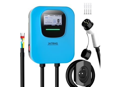 Estação De Carregamento Rápido Jatrhg 7kw Para Carro Elétrico Carregador Ev Monofásico Tipo 2 32a 8m Padrão Iec 62196 2 Wallbox