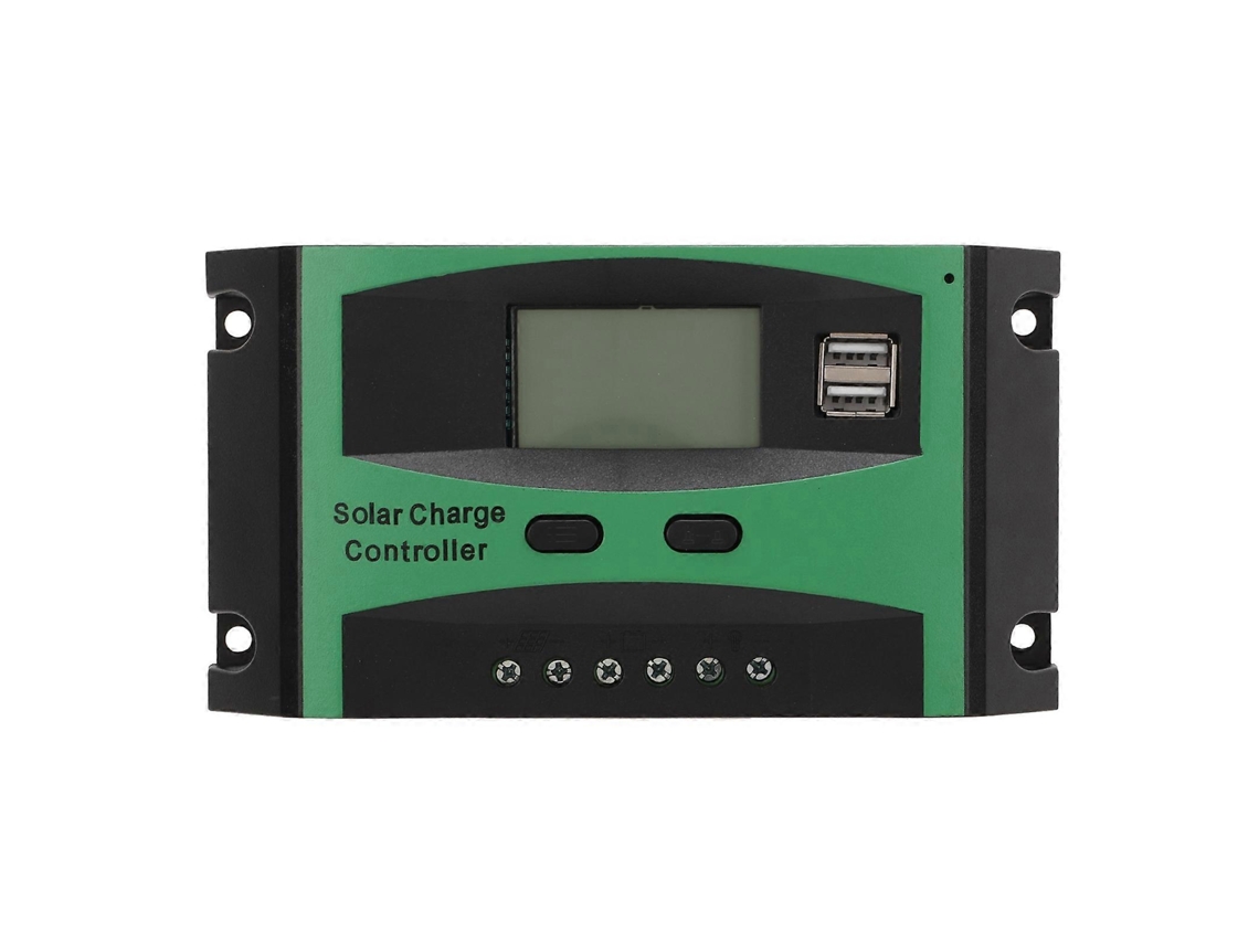 Controlador De Painel Solar Pwm 20a 12v 24v Controlador De Carga Solar Inteligente Lcd Regulador Solar Para Exterior Olysi Shop