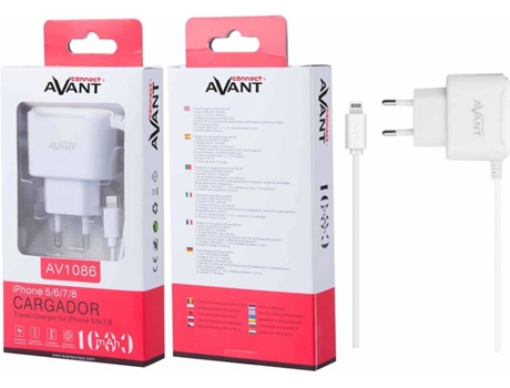 Carregador AVANT CONNECT AV1086 Branco