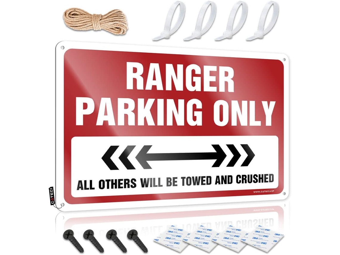 Blinovuxa Placas Engraçadas Para Garagem, Exclusivas Para Guarda Parques 30x 40cm
