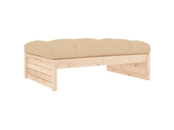 Maison Exclusive - Apoio De Pés Para Jardim 120x80 Cm Pinho Maciço