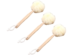 Lurelia Kit De 3 Escovas De Banho De Cuidado Corporal, Pega Ergonómica E Cor Amarelo
