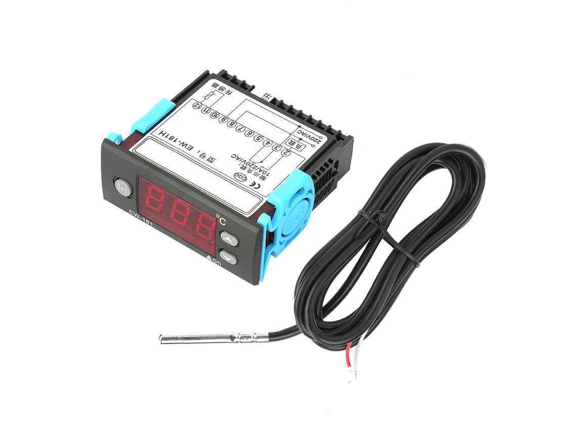 Controlador Universal De Temperatura Digital Ew-181h Com Sensor