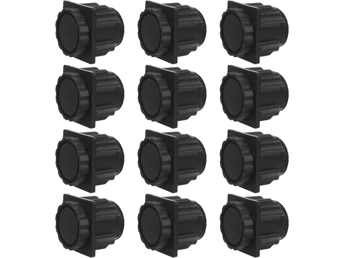 Cabilock Conjunto De 20-niveladores Ajustáveis Para Pés Móveis E Armários, Pés De Plástico Preto Com Ajuste Altura