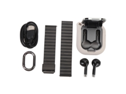 Relógio Inteligente 2 Em 1 Com Fones De Ouvido Bluetooth Tela Tft 2.01 Polegadas Contador De Passos Nfc