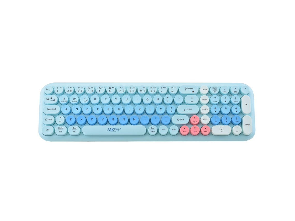 Teclado Bluetooth MK PLUS Stylewriter Collins 85 (Mecânico - Português - Azul)