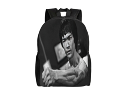 Mochila Bruce Lee T1453 Para Escola E Trabalho, Leve E À Prova Dágua, Mochila Estilosa Para Estudantes E Adultos N1453 Olysi Shop