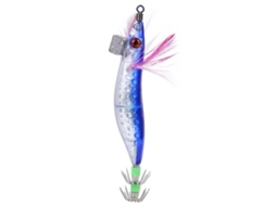 Lure (luminous Spots Squid Hook) 9g Blue Wooden Shrimp Octopus Hook Fishing Bait