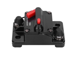 Portafusível Automático De Reset Com Interruptor Automático De Cobre Impermeável Vermelho Dc12‑42v100a