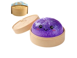 Bolinhos de Glitter, Caixa de Presente Adorável, Alívio da Ansiedade com Sua Massa Macia e Apertável e do Estresse Roxo AQUAFORGE