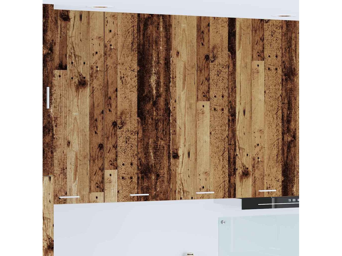 Vidaxl Armário Suspenso Com Porta Madeira Antiga 80 X 31 X 100 Cm