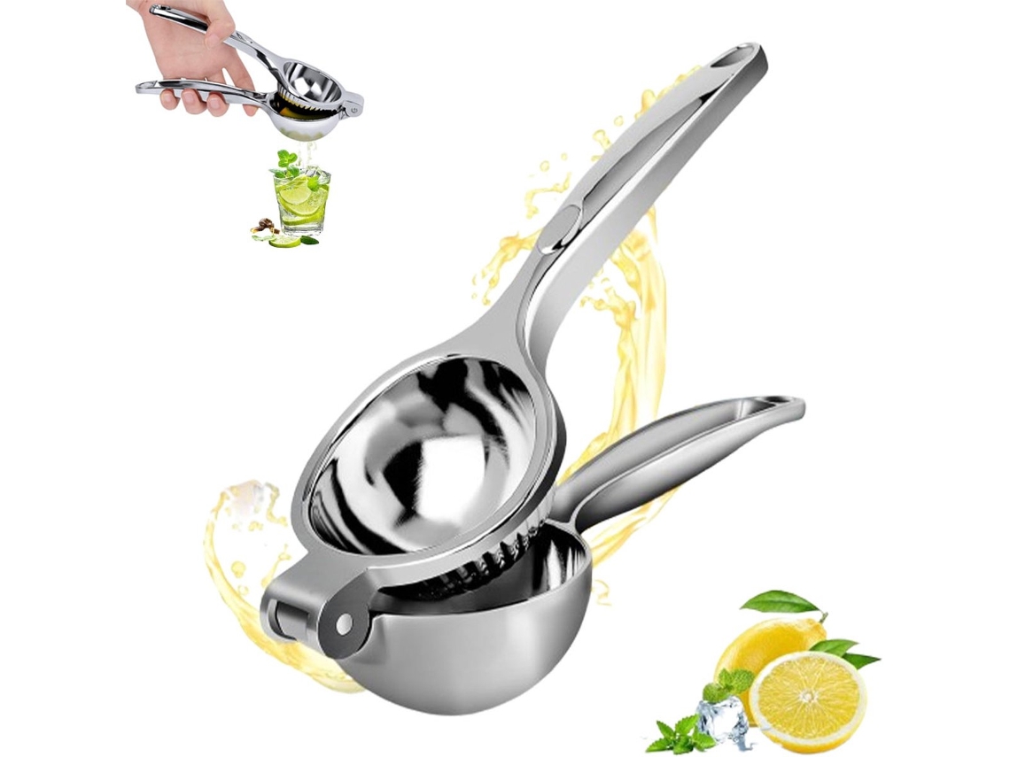 Espremedor De Limão, Espremedor Manual De Frutas Cítricas Em Metal Para Limões, Limas E Laranjas, Fácil De Usar, Prata Yu