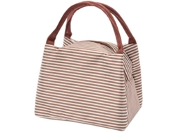 Bolsa de almoço reutilizável listrada feminina Aquaforge
