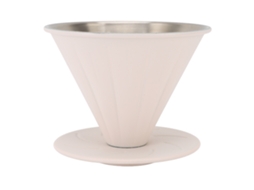 Gotejador Café Aço Inoxidável 304 Reutilizável Cone Filtro 1 2 Cups S/MARCA