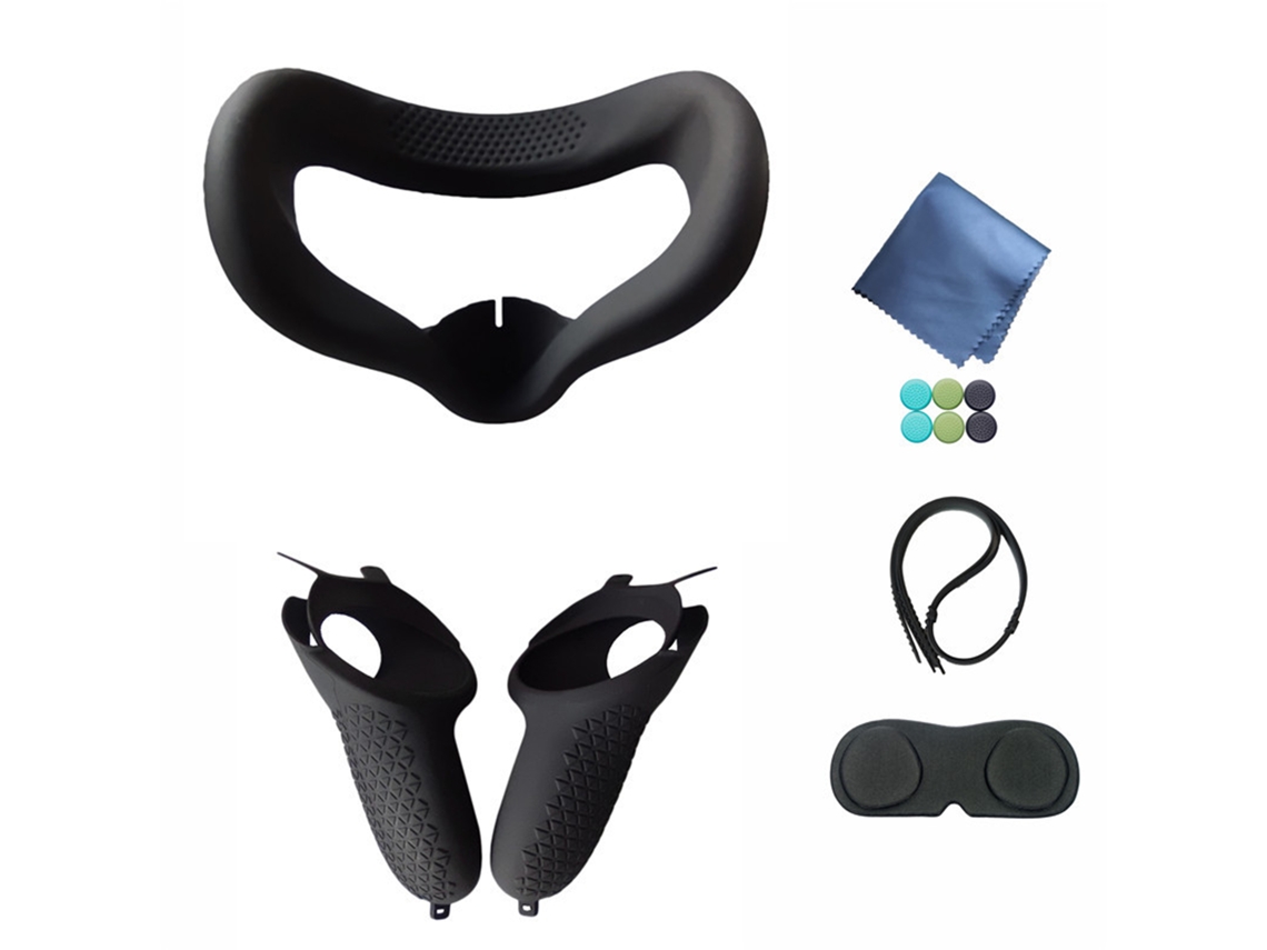 Máscara de silicone para olhos, compatível com Quest 2, conforto e proteção, EOOCOO