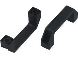 Puxadores De Porta Em Nylon Resistente, Preto, Com Design Espesso 90mm