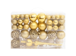Christmas Bauble Set, Christmas Bauble Sets Vidaxl Ouro Poliestireno (n/a)