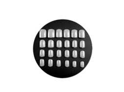 24 unhas postiças de cor pura para decoração e nail art com cola F12