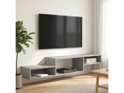 Vidaxl Armário De Tv Montado Na Parede Montagem Na Parede