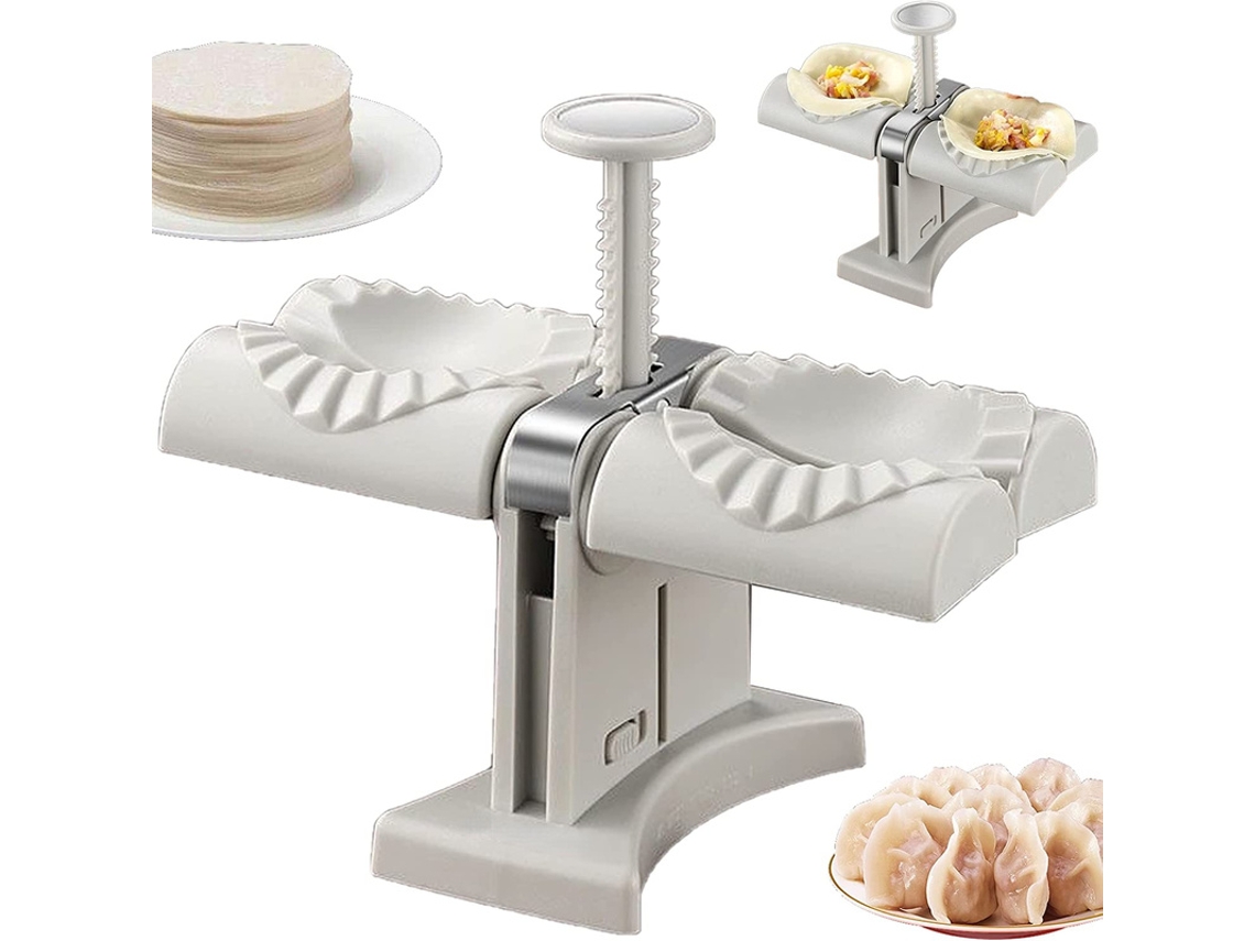 Máquina de Bolinho de Massa Totalmente Automática Prensa de Cabeça Dupla Bolinhos Molde Diy Empanadas Ravióli Molde Cozinha Acessórios WEIMAI