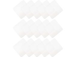 Conjunto De 15 Adesivos Antiderrapantes De Gel Branco Para Tapetes | Laváveis