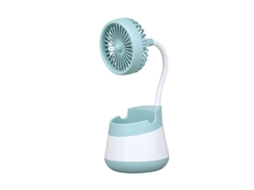 Laxiscreed Ventilador Compacto E Elegante Com Carregamento Usb E Função De Porta-canetas De Estilo Nórdico