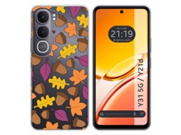 Capa Tumundosmartphone De Silicone Transparente Para Vivo Y31 5g / Y21d Com Estampa De Outono E Desenhos Animados