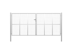 Garden Gate, Garden Gates Vidaxl Prateado Aço (400 X 175 Cm)