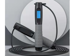 Corda De Pular Esportiva Cinza Preta, Corda De Pular Com Contador, Adulto/infantil/fitness Aquaforge