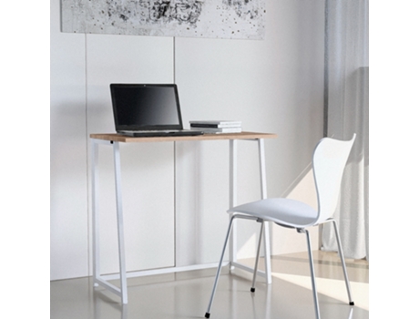 Secretária de mesa compacta e dobrável de madeira 80x45x75 Wolly W Office24