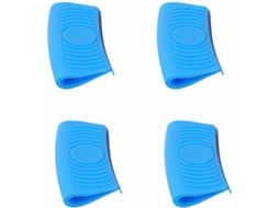 Conjunto De 4 Pegadores Silicone Antiderrapantes E Anti Escaldantes Para Cozinhar, Assar E Grelhar Bu
