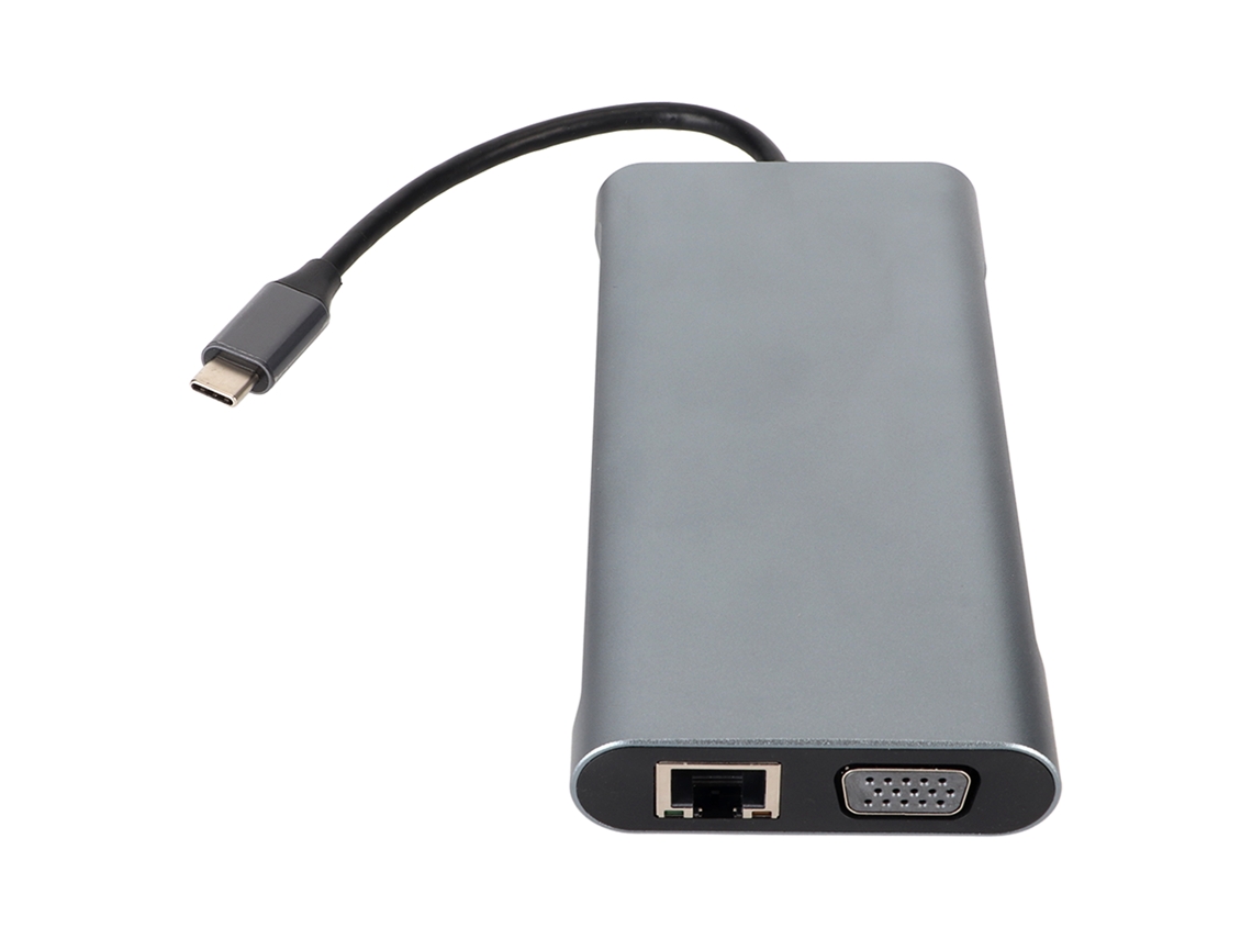 2026zentro-hub Usb C 11 Em 1 Com Carregamento Pd 5gbps Usb 3.0 4k 30hz Hd Vga Para Pc Monitor Projetor