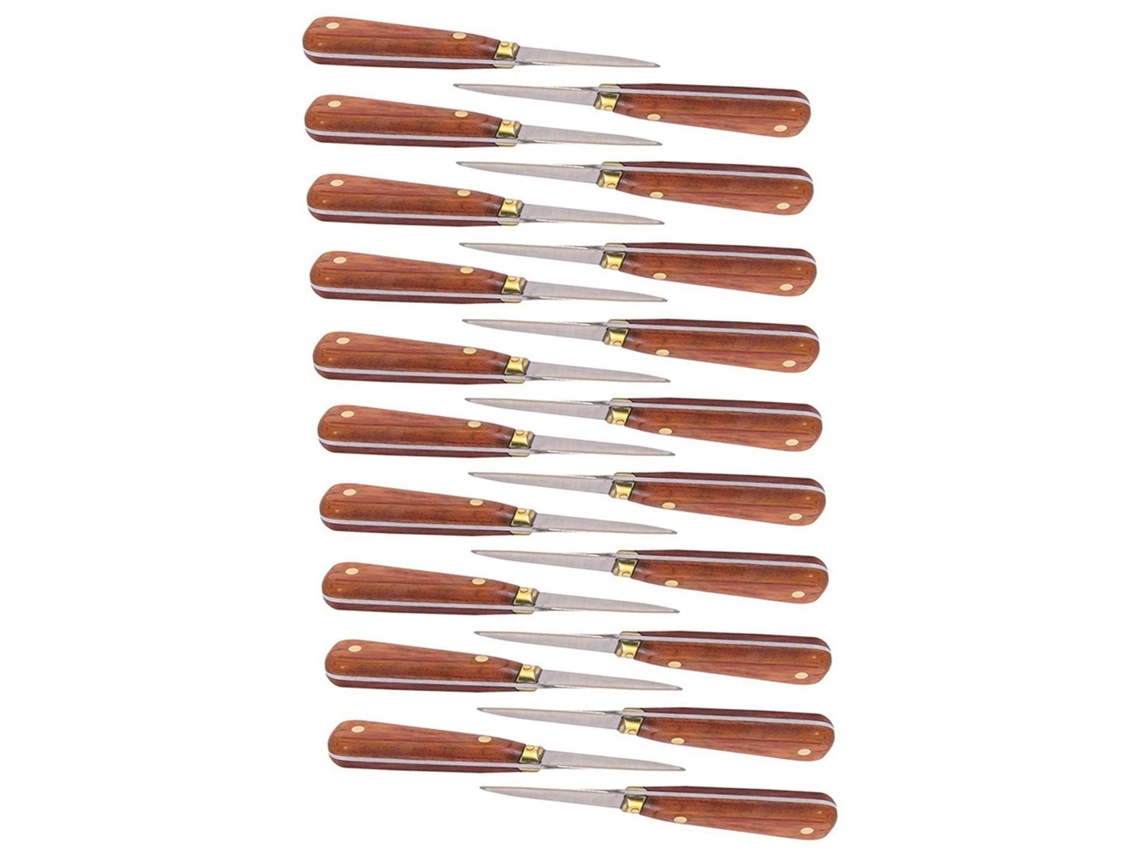 20 facas abridoras de ostras com cabo de madeira 16 cm CHEVALIER DIFFUSION