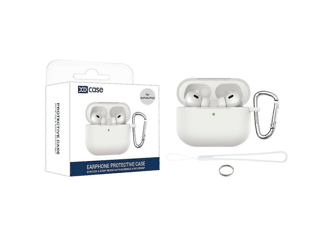 Capa protetora de silicone Xdcase de 25 mm de espessura para AirPods Pro 3 com gancho. GIECY