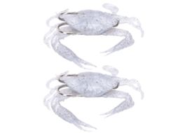 Isca Artificial Crab Silicone com Ganchos Afiados 2pcs