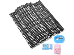 Conjunto de 36 Lápis 2b para Estudantes, Lápis Pretos de Material Natural com Design de Piano CHABERLU