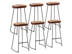 Conjunto de Bar 7 Pcs Madeira de Mangueira e Metal MAISON EXCLUSIVE