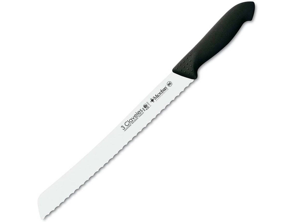 Faca de Cozinha 3 CLAVELES (Preto - Aço Inox - 25 cm - 10'')