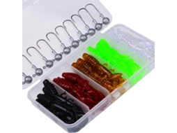 Kit Iscas de Pesca 35pcs Siliconemar