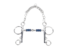 Boca de cavalo, Snaffle, aço inox, 125mm, para treinamento equestre S/MARCA