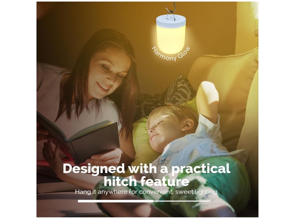Luz Bebês Touch Yizhood Warm Light Recarregável Branco