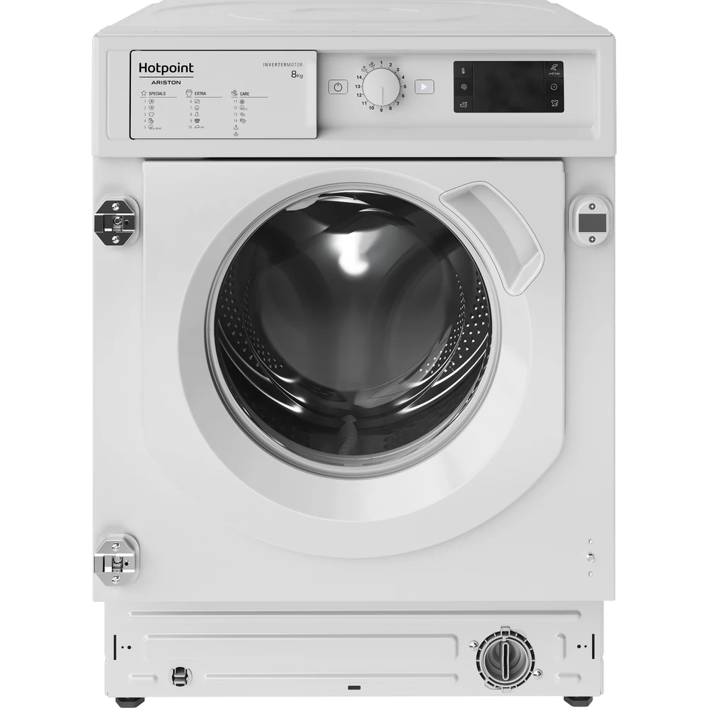 Máquina de Lavar Roupa Encastre HOTPOINT BI WMHG 81485 EU (8 kg - 1400 rpm - Branco)