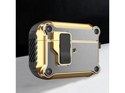 Capa Protetora Eagle Electroplated Para Fones De Ouvido Sem Fio Airpods Pro Com Gancho.