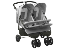 Twin Stroller, Twin Strollers Vidaxl Cinzeto Aço