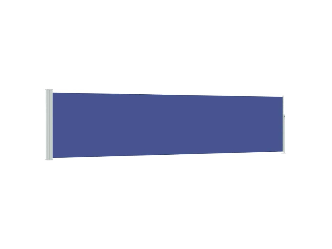 Conjunto 1 Toldo Lateral Vidaxl Azul Tecido (500 X 500 X 120 Cm)